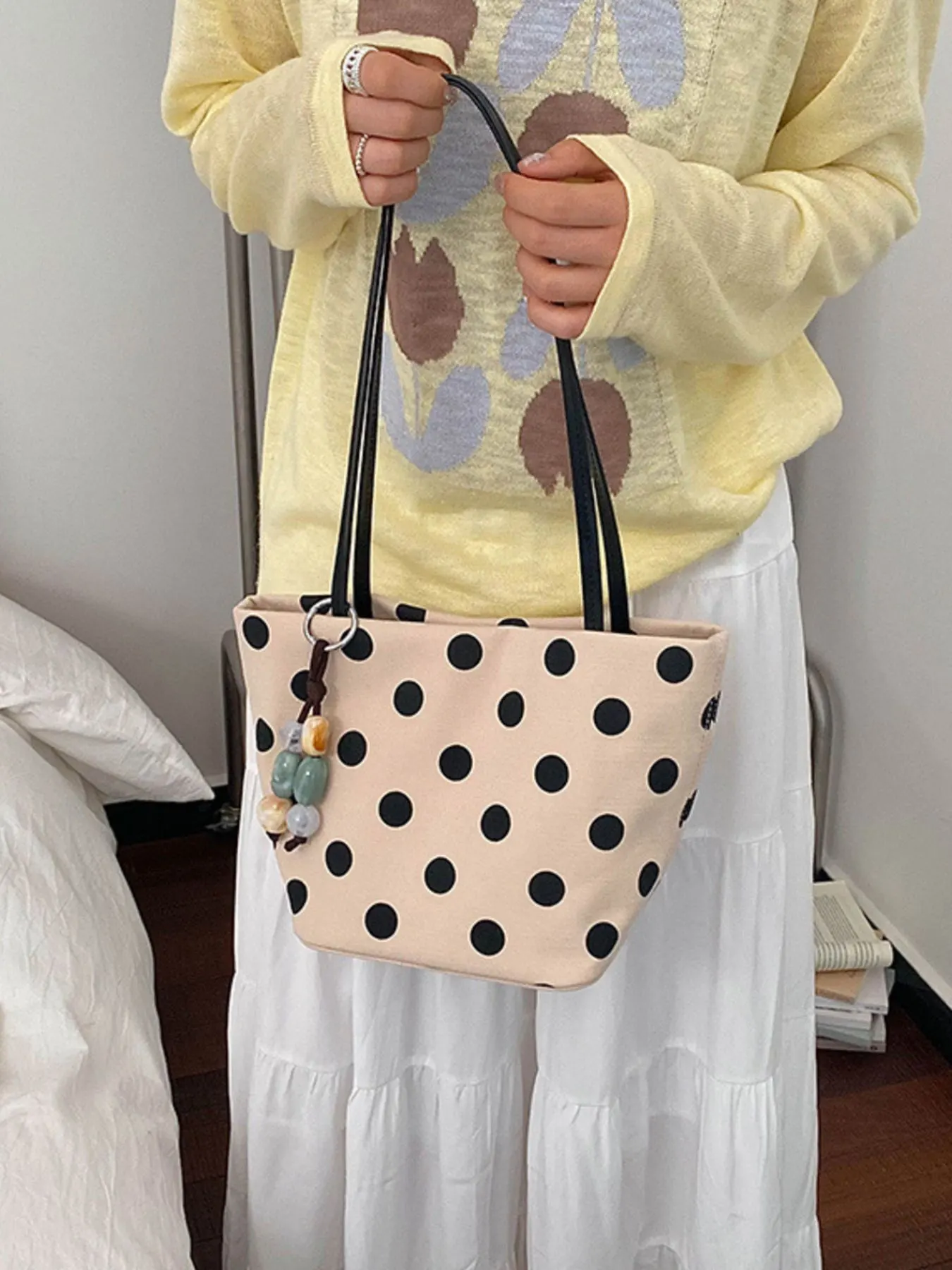 Polka Dot Shoulder Bag