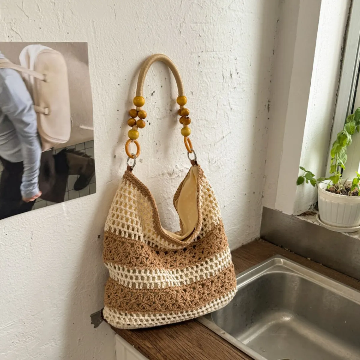 Crochet Knit Shoulder Bag